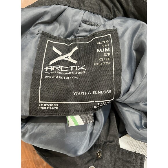NWT Arctix Kids Snow Pants Snowboard Ski Black Sz Med/ 10 ~ 12 Boy Girl - Picture 7 of 8